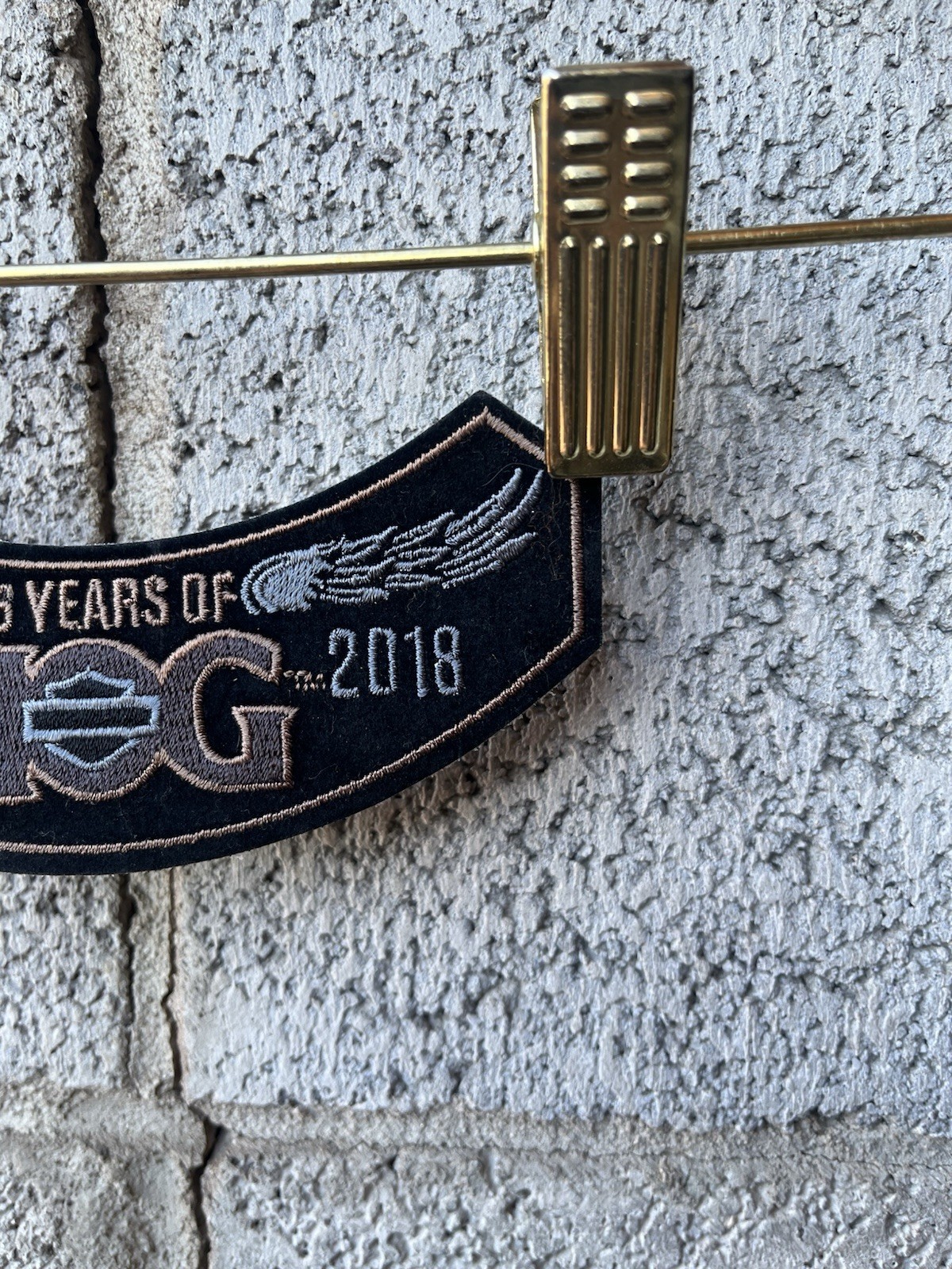 Harley Davidson HOG 35 Years Anniversary Rocker Patch 1983-2018 Eagle Wings