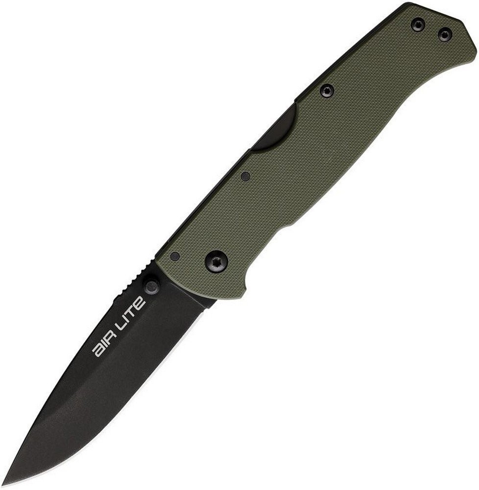 Cold Steel Air Lite Lockback Folding Knife 3.5" G10 Handle - CS-26WD-BKBK-BRK