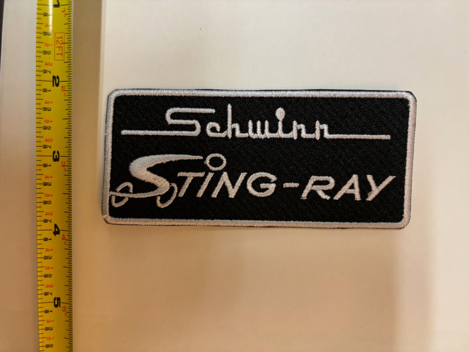 STINGRAY PATCH. SCHWINN SEW ON OR IRON ON ICONIC BICYCLE PATCH NEW CONDITION