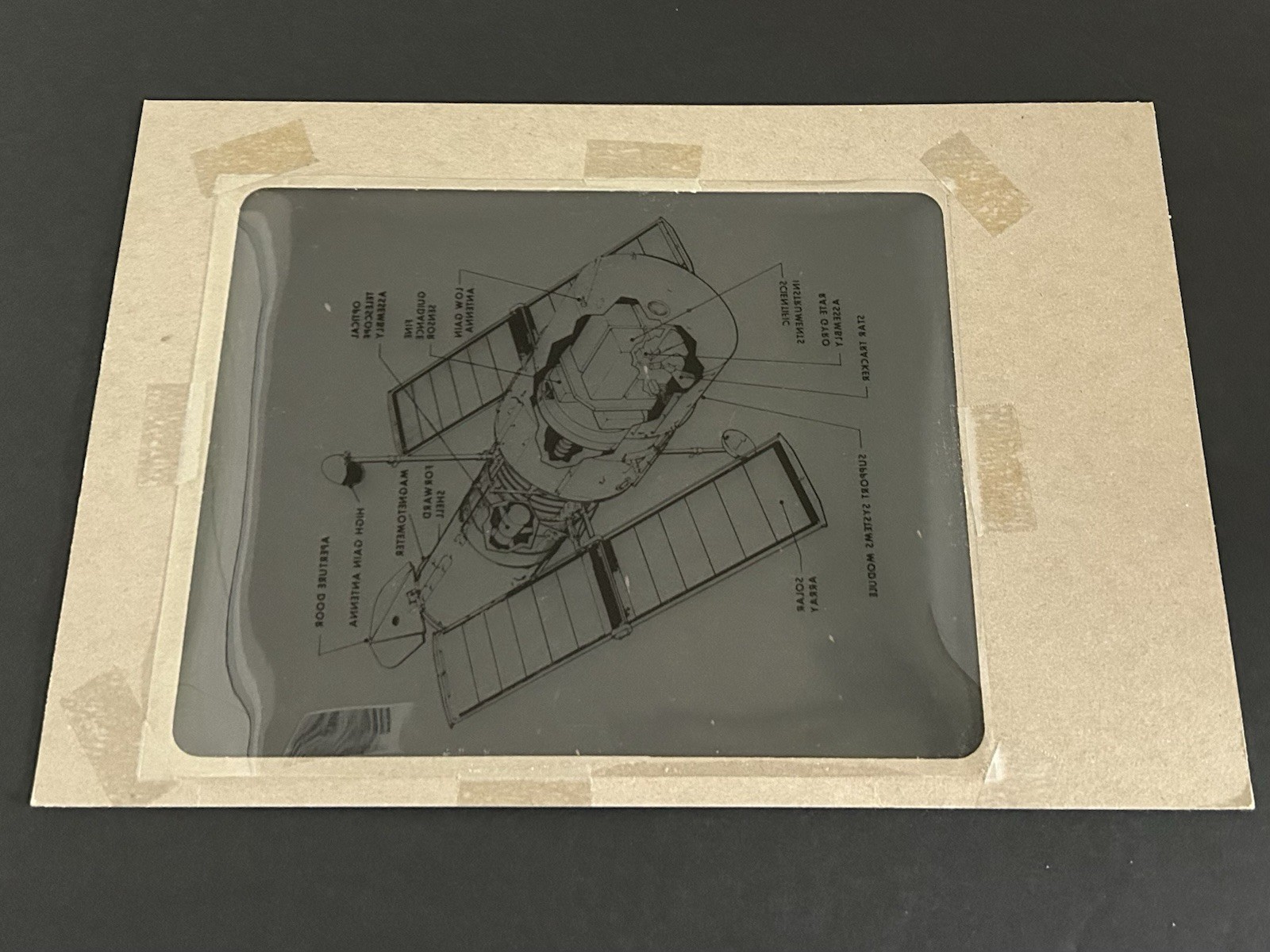 1978 NASA KSC Shuttle Space Telescope Satellite Presentation Transparency-160