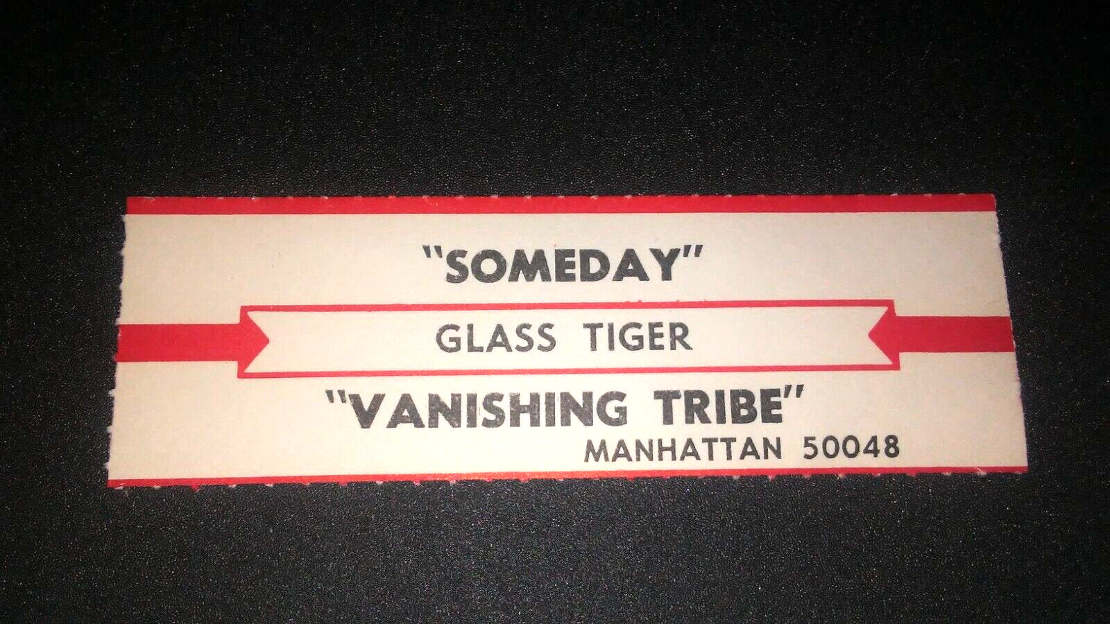 JUKEBOX STRIP (1) GLASS TIGER Someday/Vanishing Tribe-L@@K!