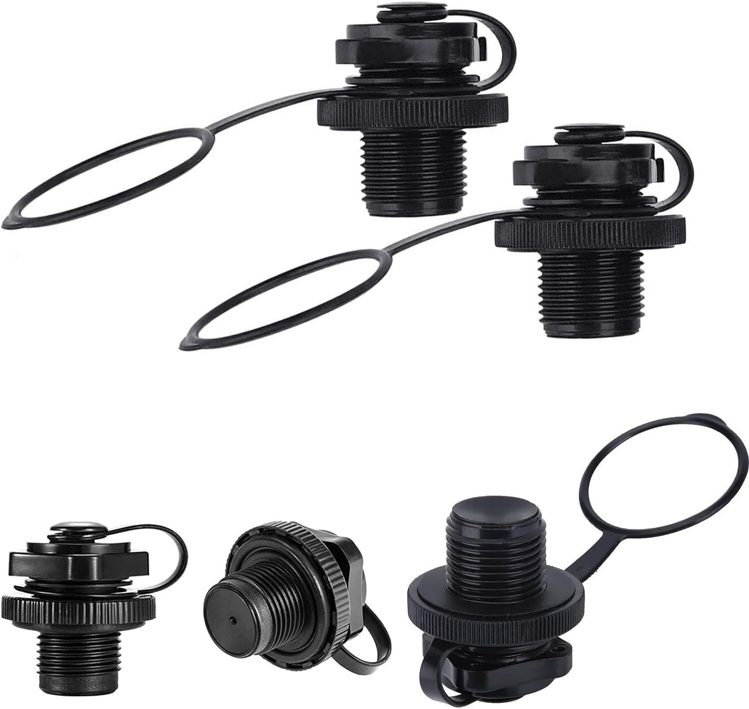 4PCS Towable Tube Plug 0.78"/20mm Boston Valve Inflatable