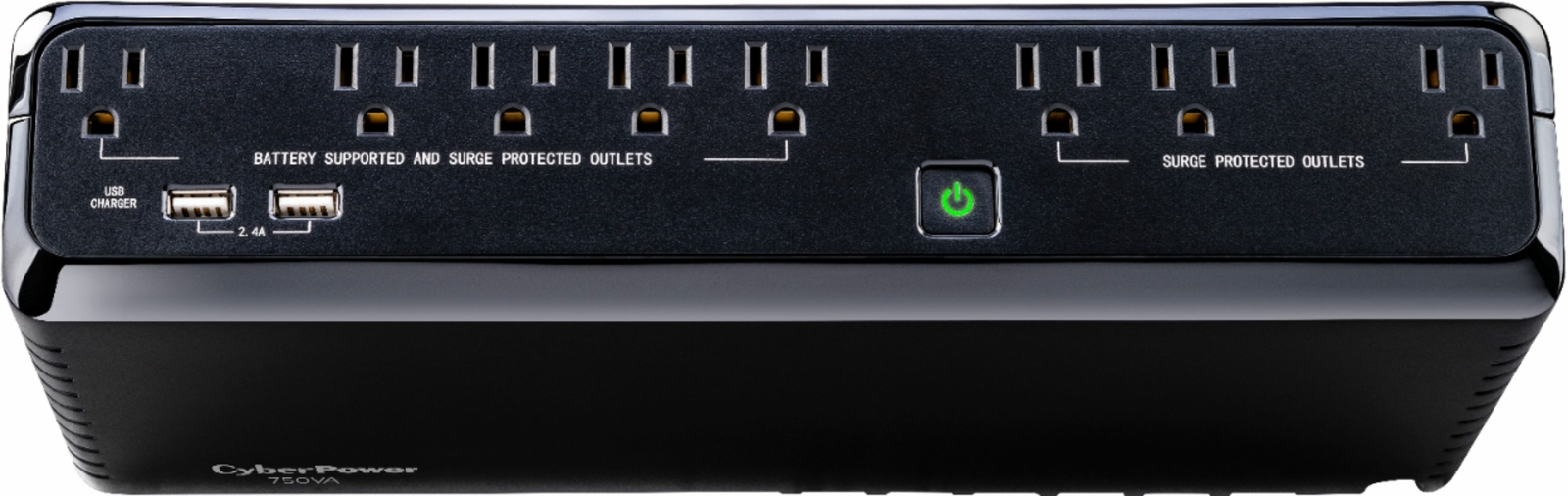 CyberPower - 750VA Battery Back-Up System - Black