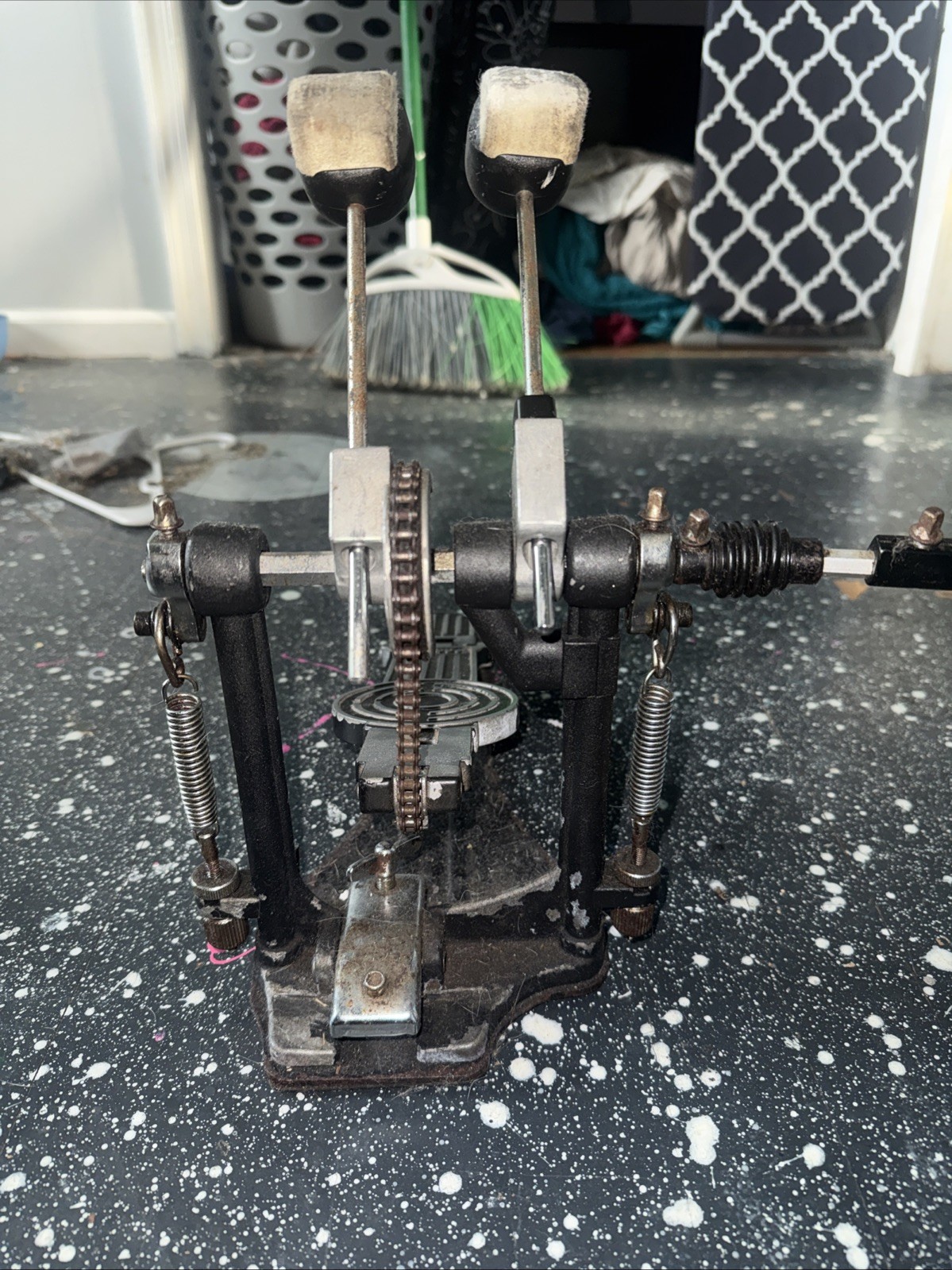 Double Pedal Sonor GDPR Bass Pedal 90s Vintage Dusty But Will Clean