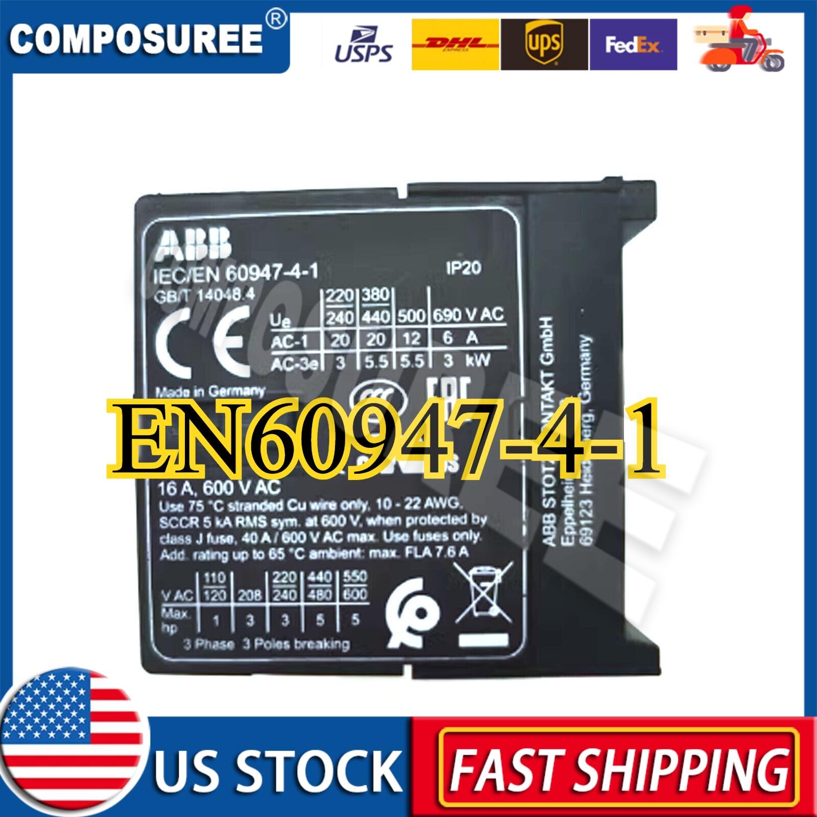 ABB IEC/EN60947-4-1 Contactor New In Box