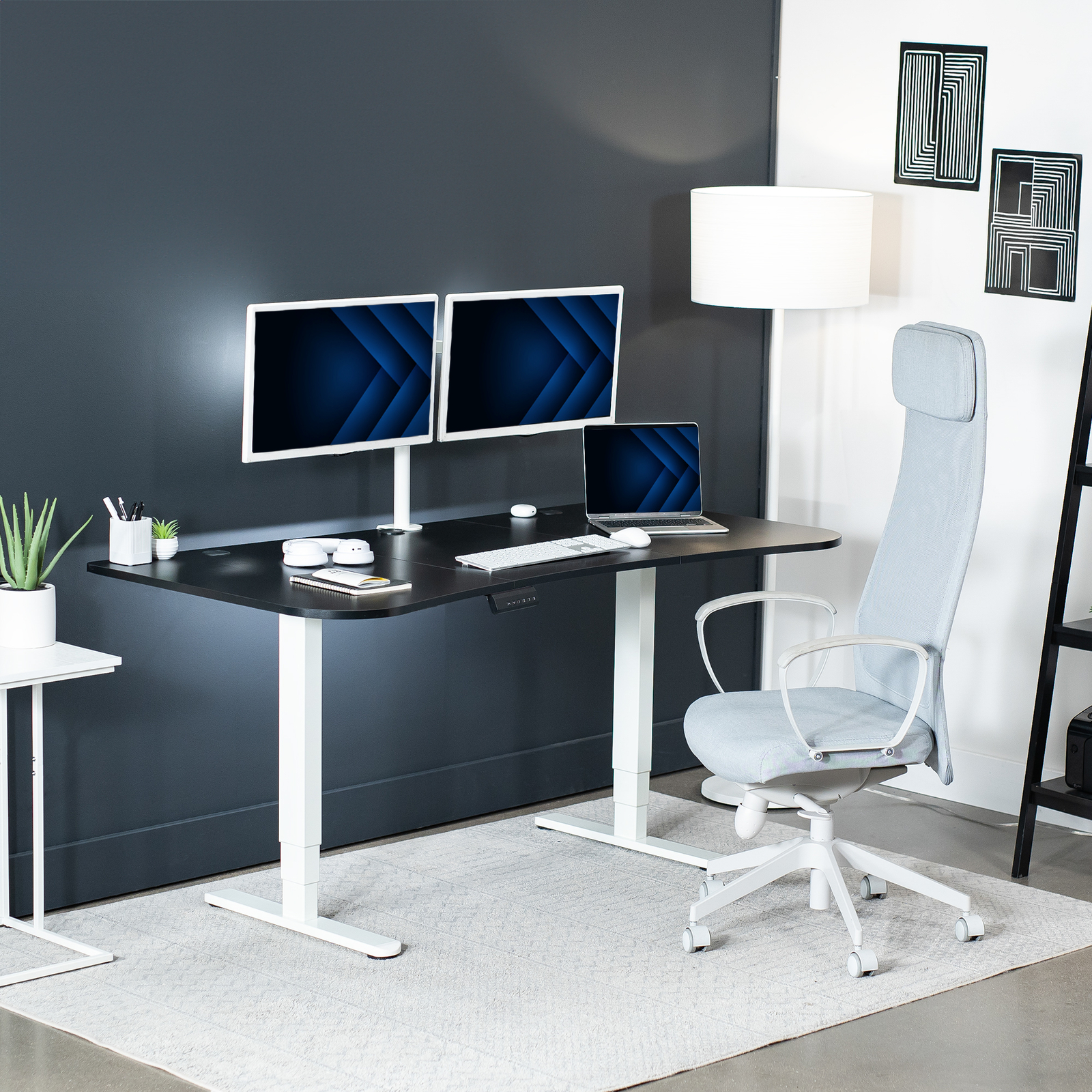 VIVO Black 63" x 32" Table Top for Adjustable Standing Desk Frames
