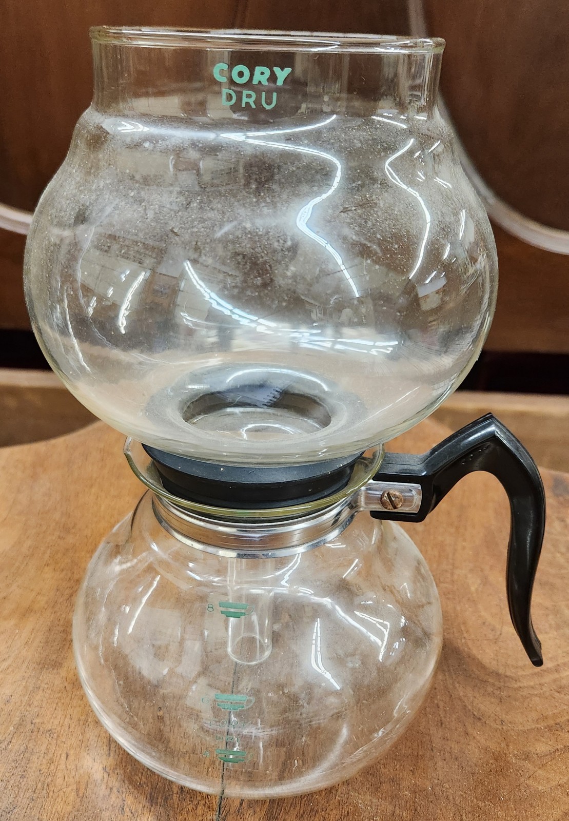 Vintage 1940s Cory Dru Glass Vaccuum Coffee Brewer/Siphon Pot