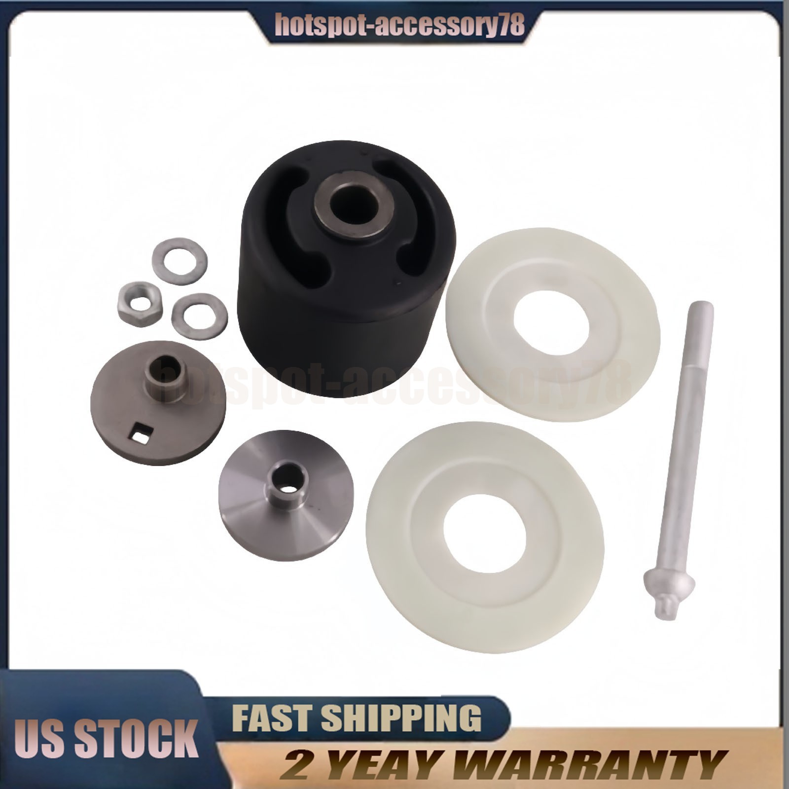 New Quick Align Pivot Bushing Kit+Alignment Collars S-28654 For Hendrickson