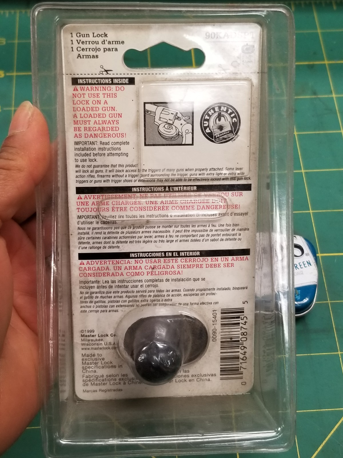 Vintage Master Gun Lock No. 90KADSPT New In Package