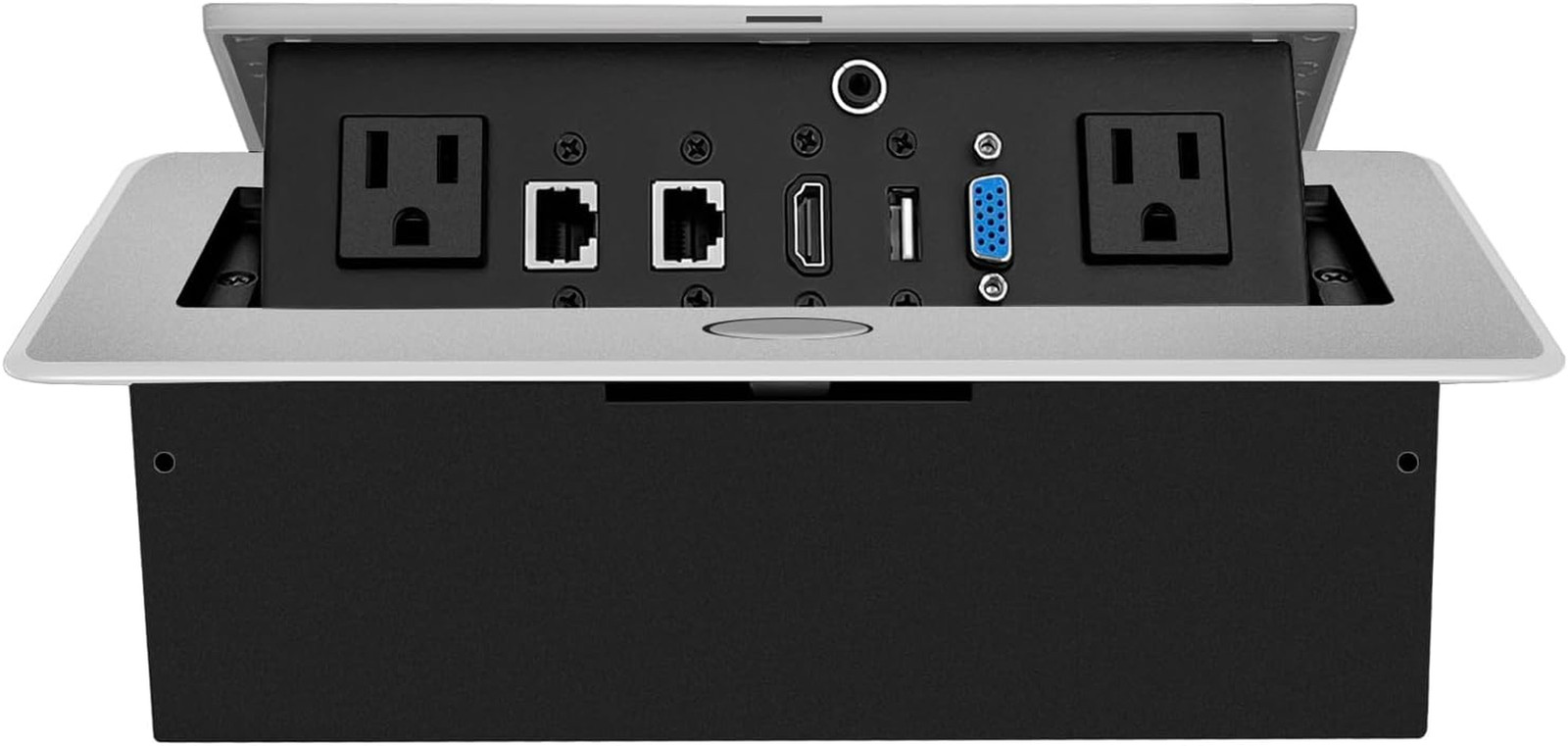 Table Pop up Power Strip Date Hub Connection Box with Outlet Network HDMI for Of