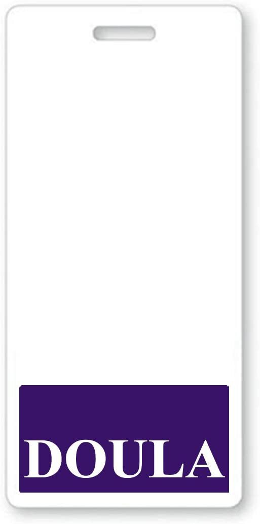 5 Pack - DOULA Vertical Badge Buddies - Childbirth Doulas Card ID Buddy