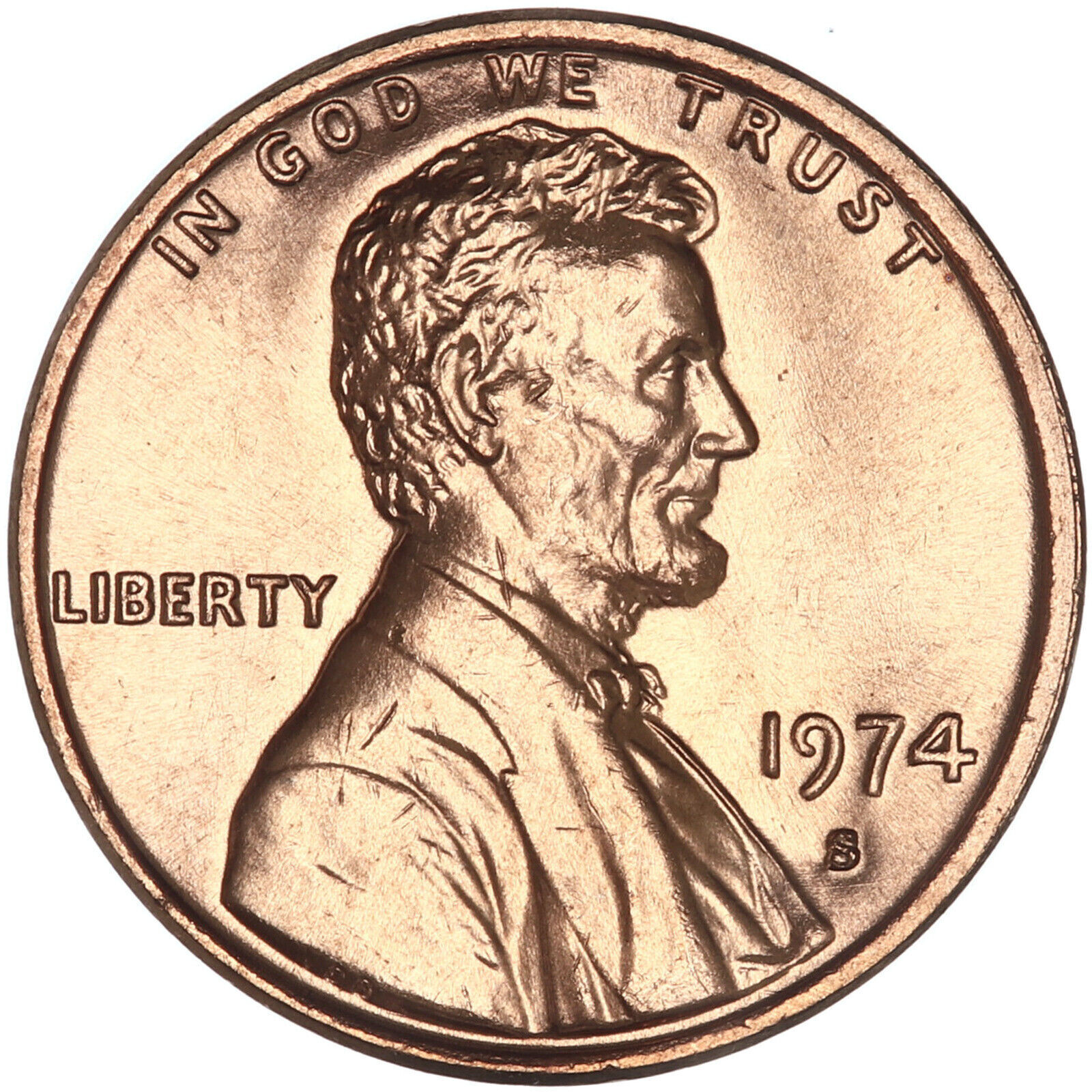 1974 S   Lincoln Memorial Cent - BU