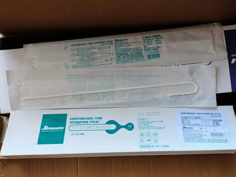 ETT Intubation Stylet, pack of 10 pcs