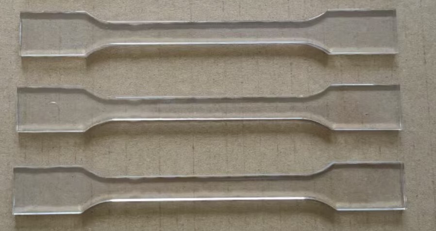 10pcs PC Flat Tensile Test Specimen Set