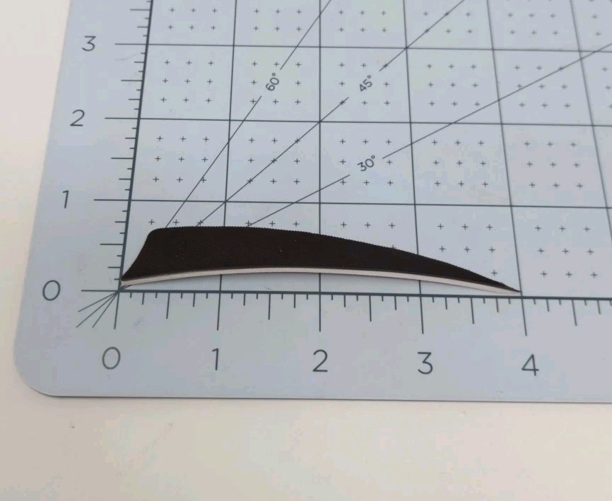 100pk Bullseye Archery Feathers 4" Right Wing: Shield Solid Dark Brown