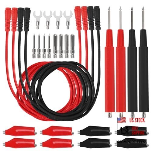 DIANN 2 Sets 16 in 1 Multimeter Test Leads Kit Digital Probes & Leads Set with
