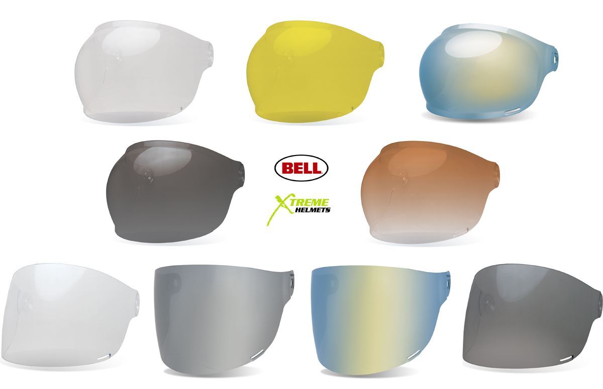 Bell Bullitt Shield Replacement Visor for Bullitt Helmet Bubble Flat Tinted