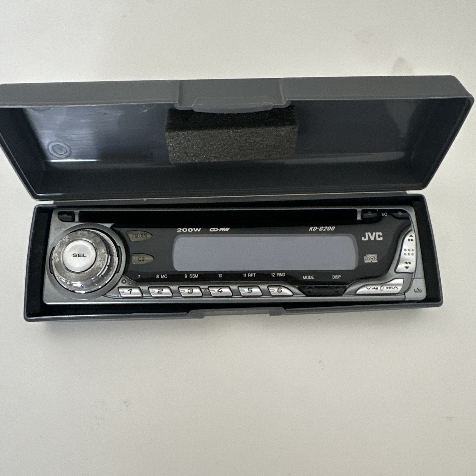 JVC KD-G200 Detachable Faceplate Only CD Player Stereo Front Panel Replacement