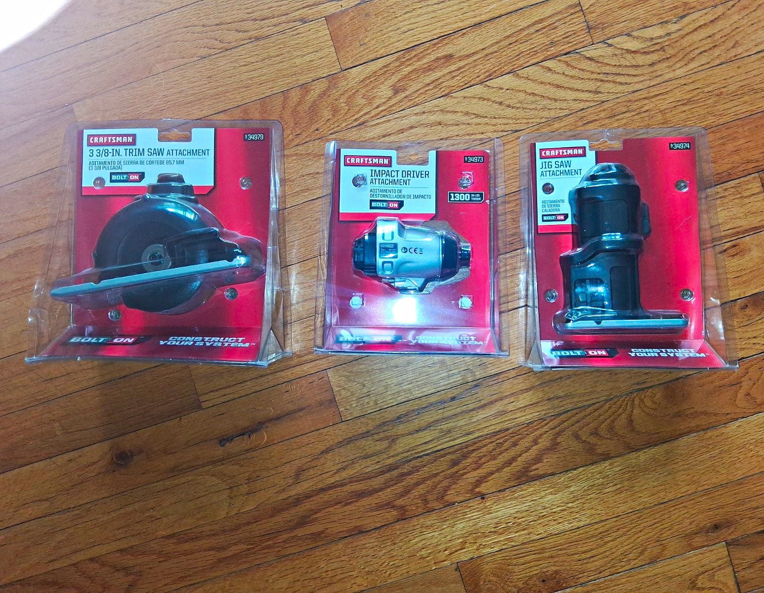 Craftsman Bolt-On 20V 3pc Set: Trim Saw/Circular Saw, Impact Driver, Ratchet