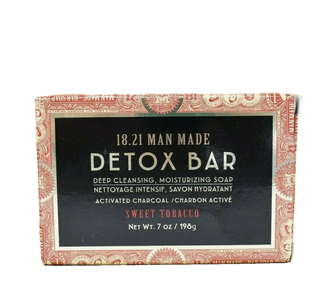 18.21 Man Made Detox Soap Bar Sweet Tobacco Fragrance