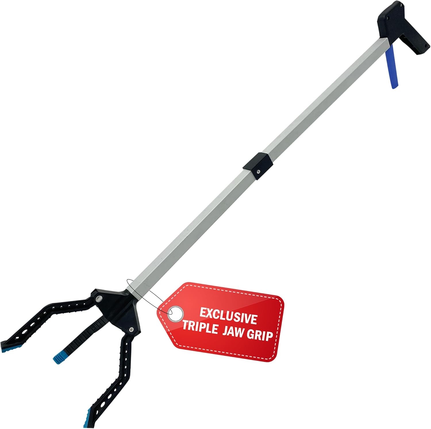 Heavy Duty 3 Claw Grabber Reacher Tool 32" Foldable Lightweight Reaching Aid