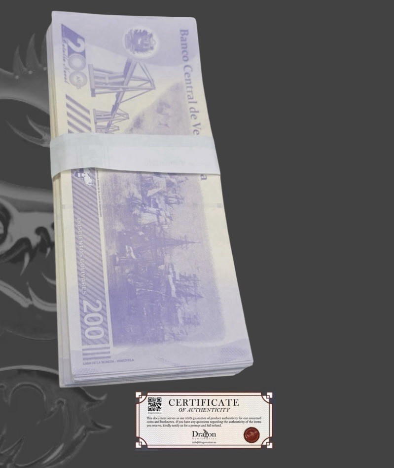 VENEZUELA 200 DIGITALES qty 100 CIR 2023 200 million Bolivar Bundle USA SELLER