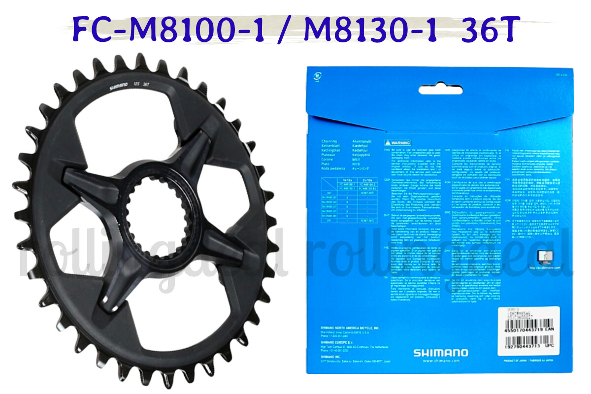 Shimano Deore XT FC-M8100/M8120/M8130 36T Chainring 1x12 speed NIB (ISMCRM85A6)