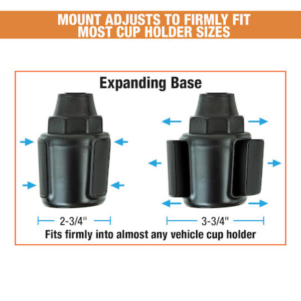Buyers 1306890 SAM Universal Snow Plow Controller Cup Holder Mount Kit