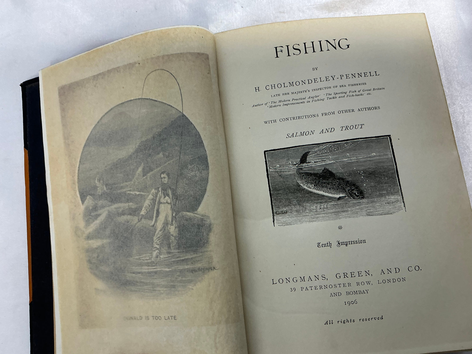 The Badminton Library Fishing by H. Cholmondeley-Pennell 9th edition 1906