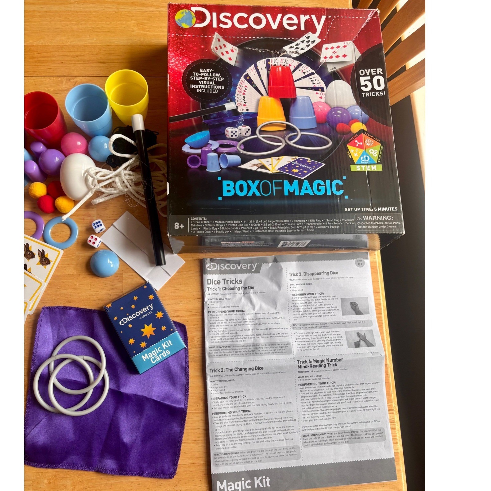 Discovery Box of Magic Kit Kids Unisex OS Multicolor 50+ Tricks STEM Toy