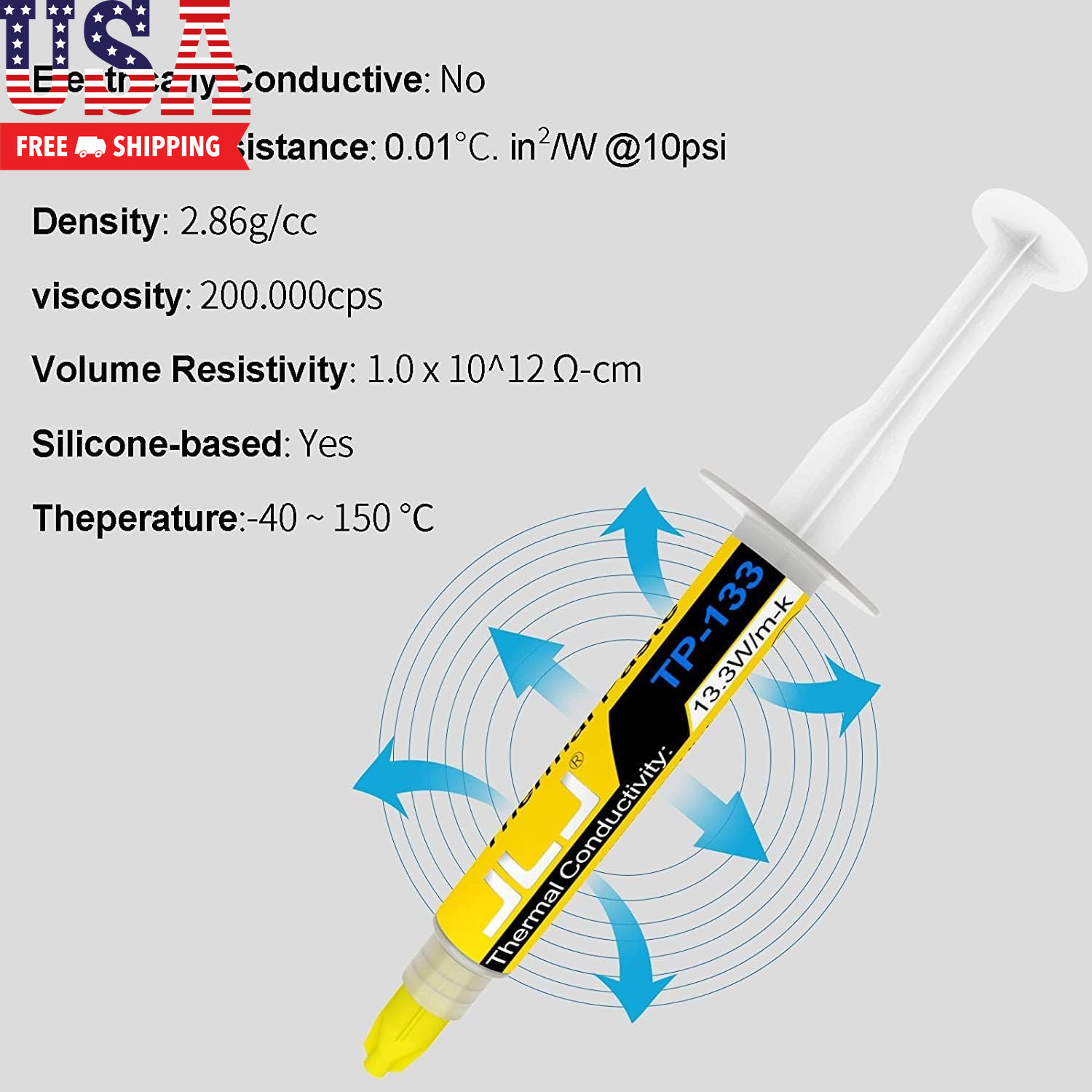 Thermal Paste 1.5G High Performance Silicon Grease Compound for CPU & Heatsink