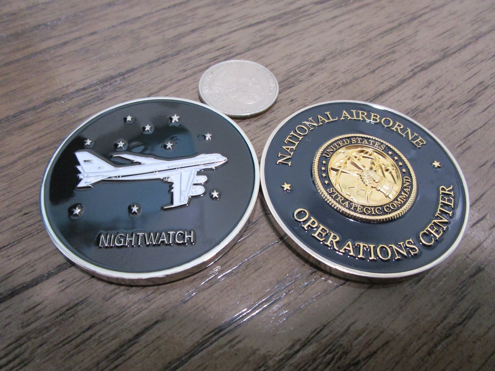 National Airborne Operations Center Nightwatch POTUS NAOC E-4B Challenge Coin