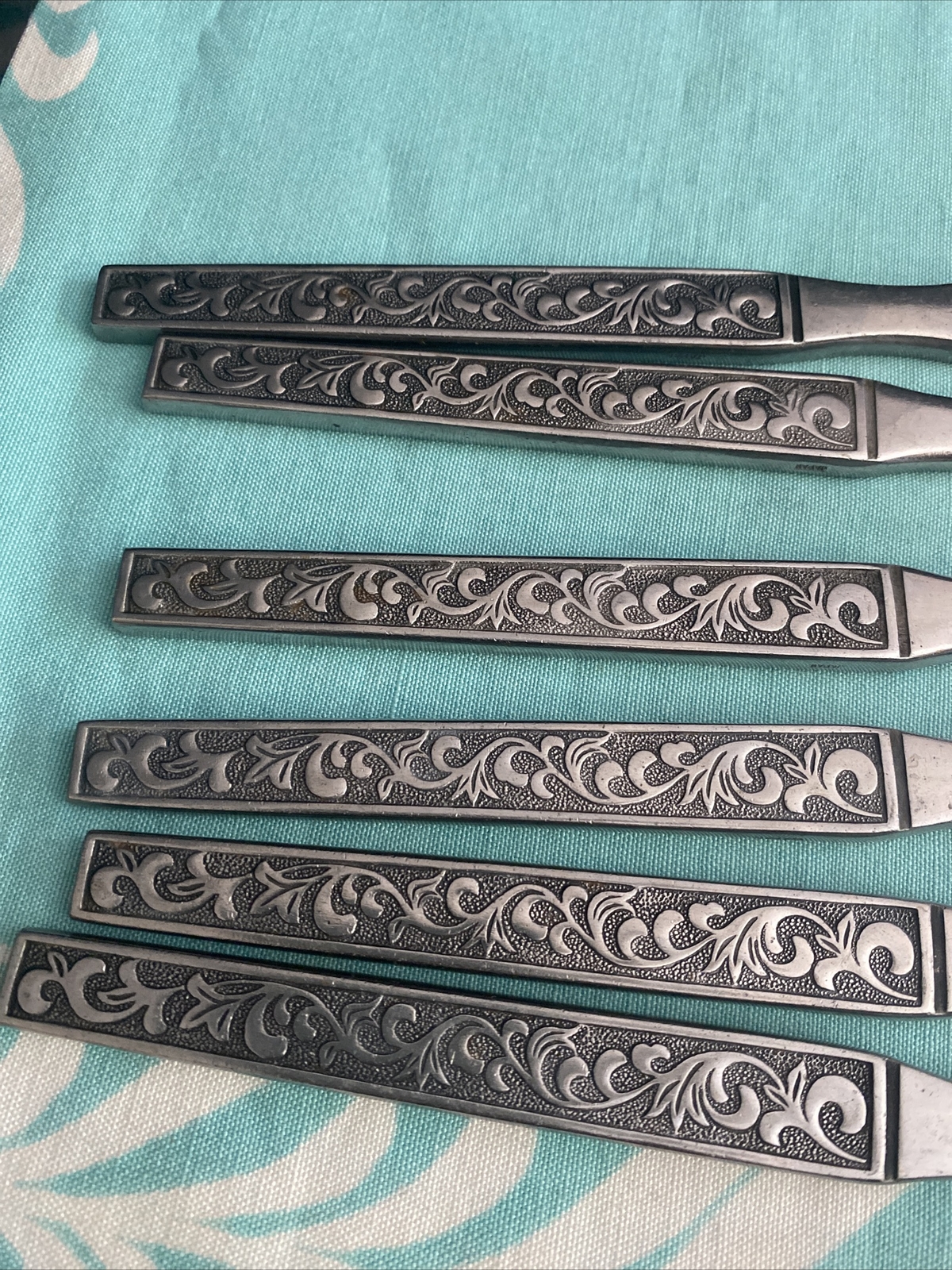6 MONTEREY ~ Riviera Stainless Japan Dinner Knives Flatware
