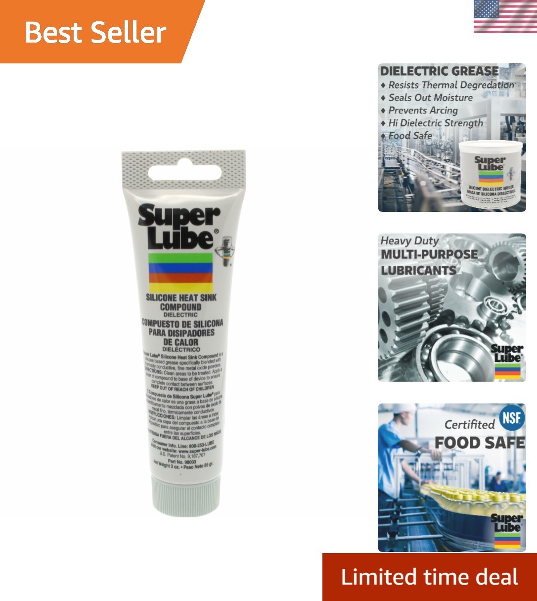 Silicone Heat Sink Compound – 3oz Tube for Superior Heat Transfer & Insulation