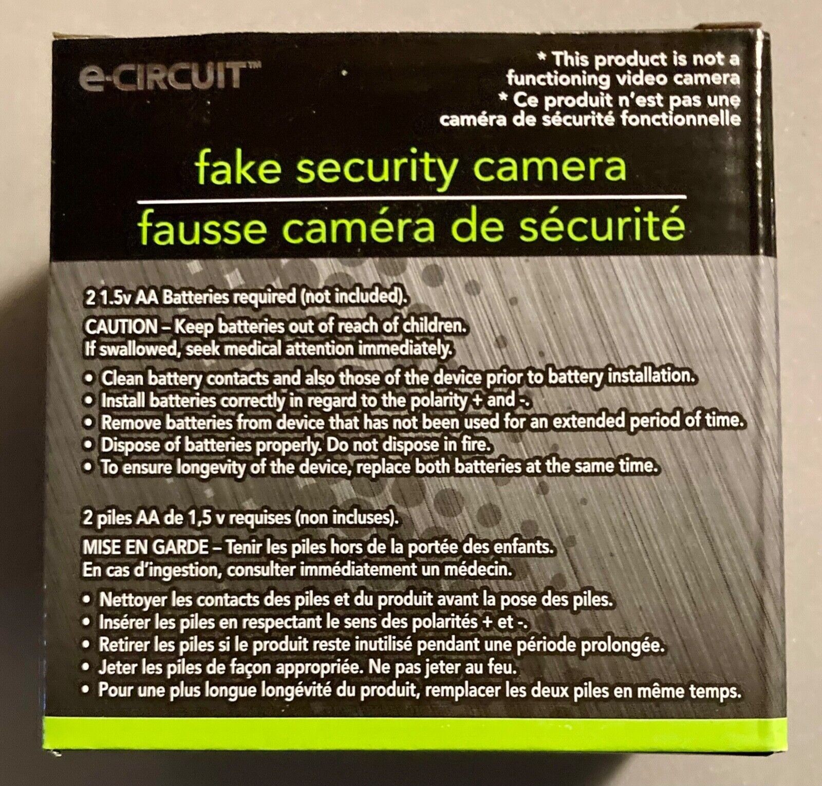 Fake Camera Security
