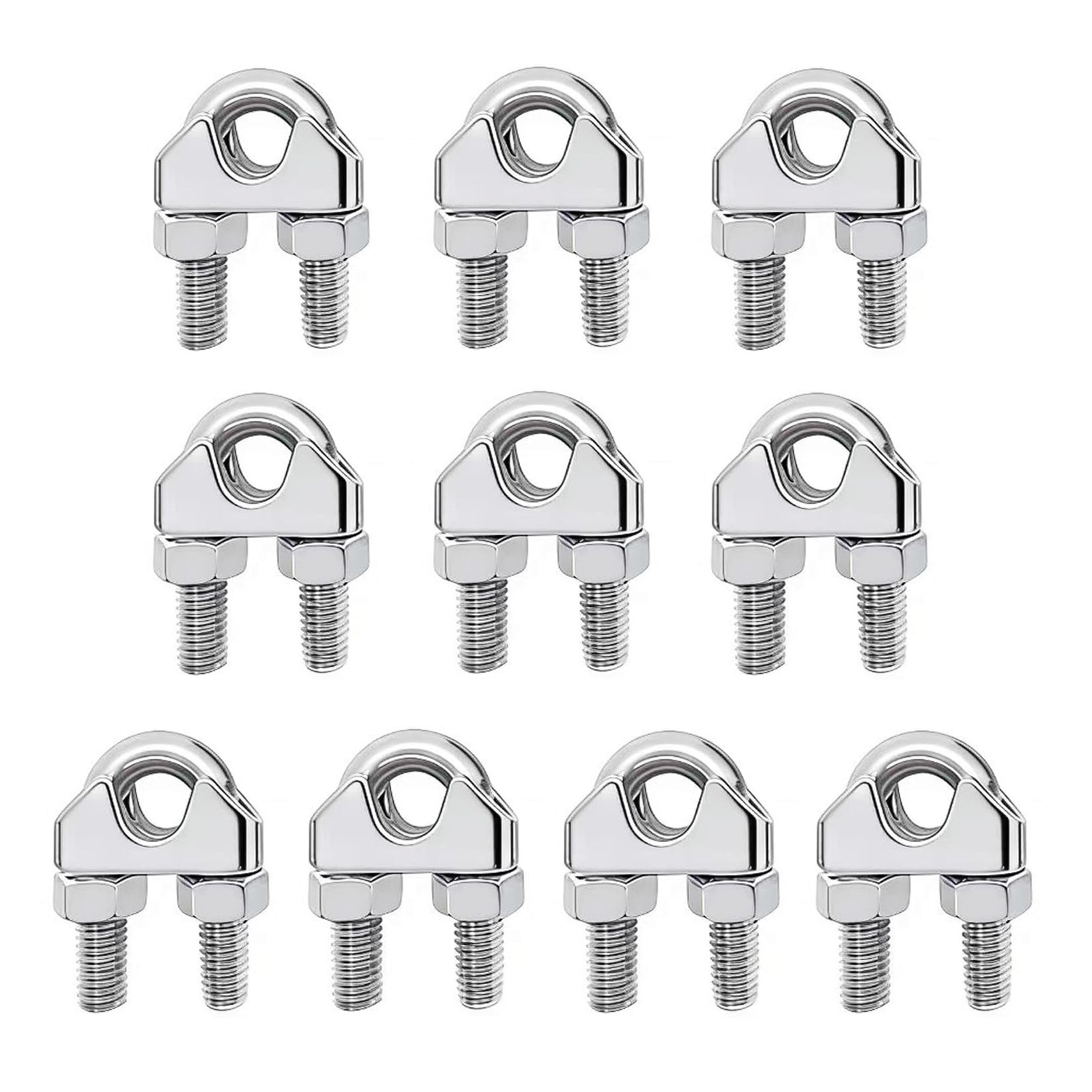 M8 Wire Rope Clamp 304 Stainless Steel 5/16" Cable Clip Clamp...