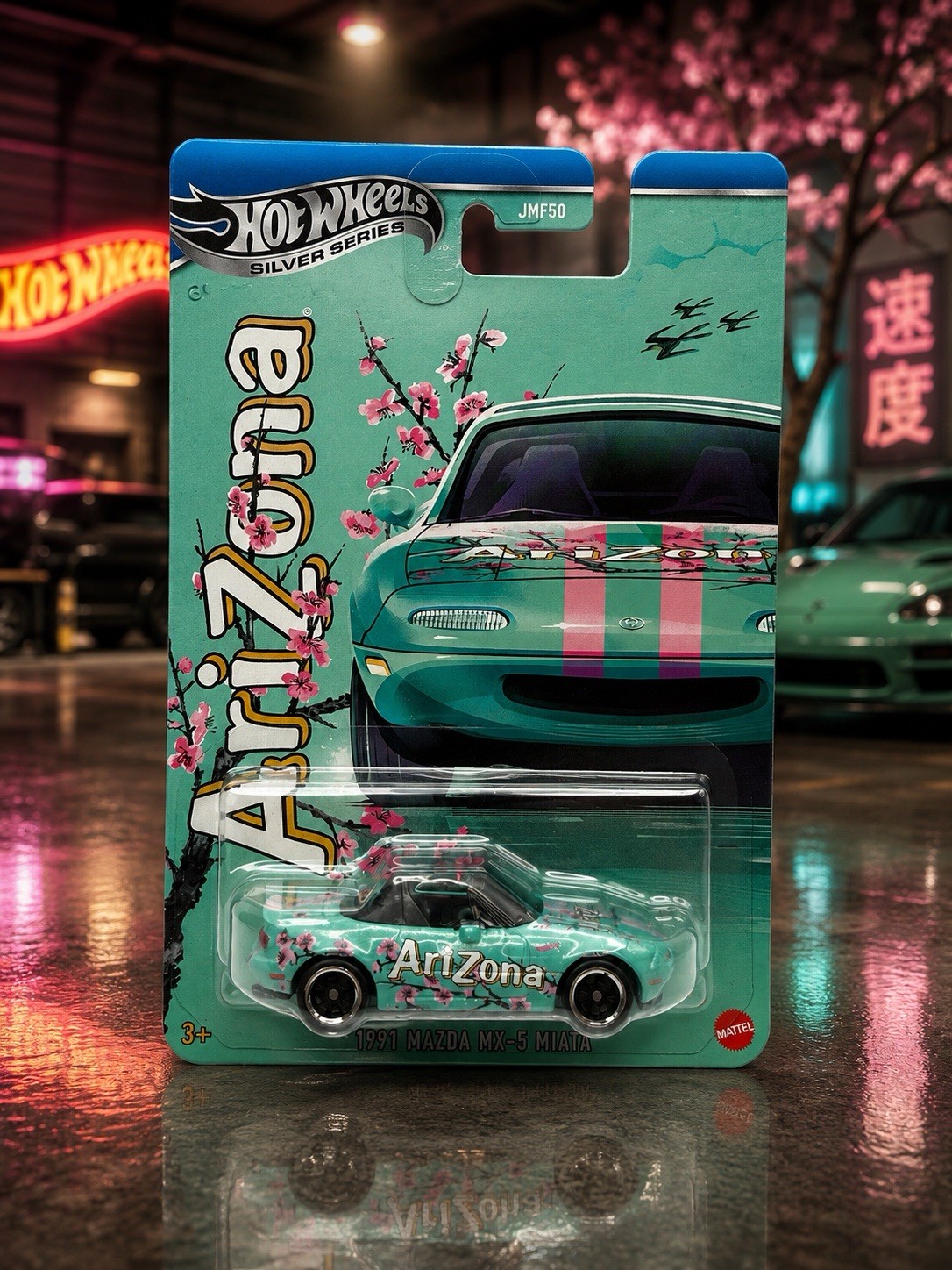 2026 Hot Wheels Silver Series 1991 Mazda MX-5 Miata Arizona Tea Brand New