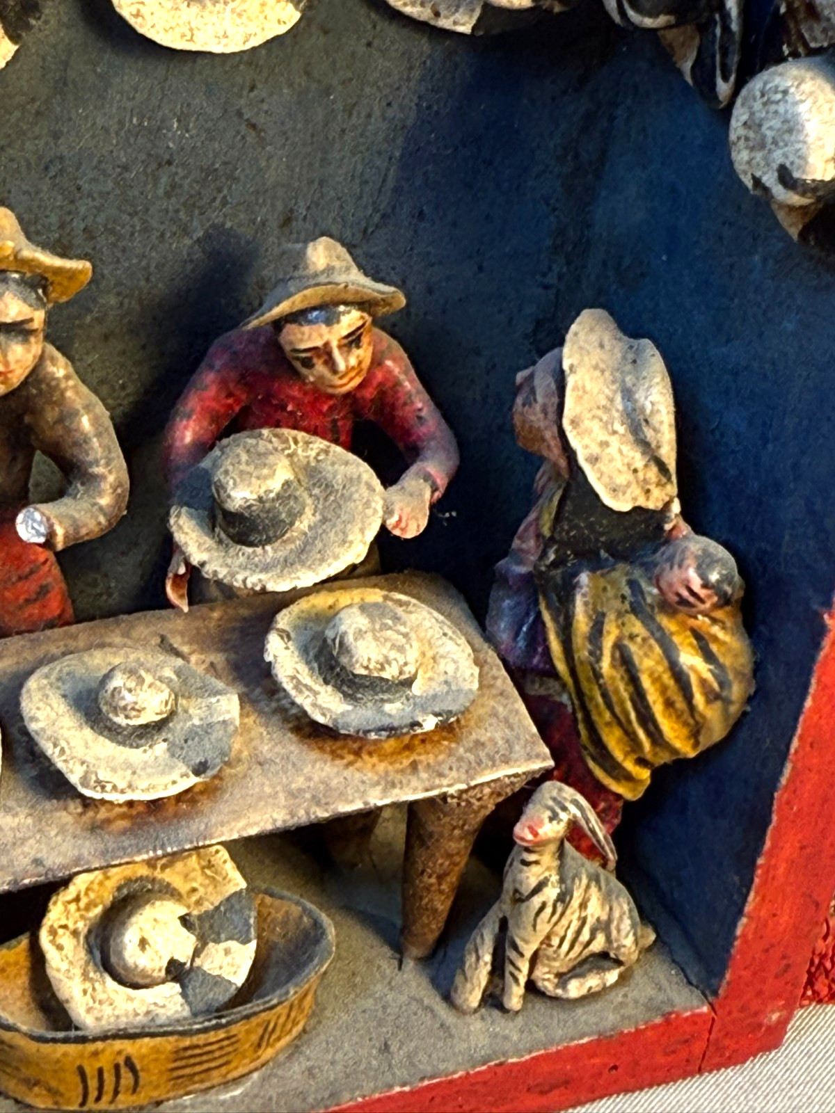 Nicario Jimenez Signed Peruvian Retablo Folk Art Diorama