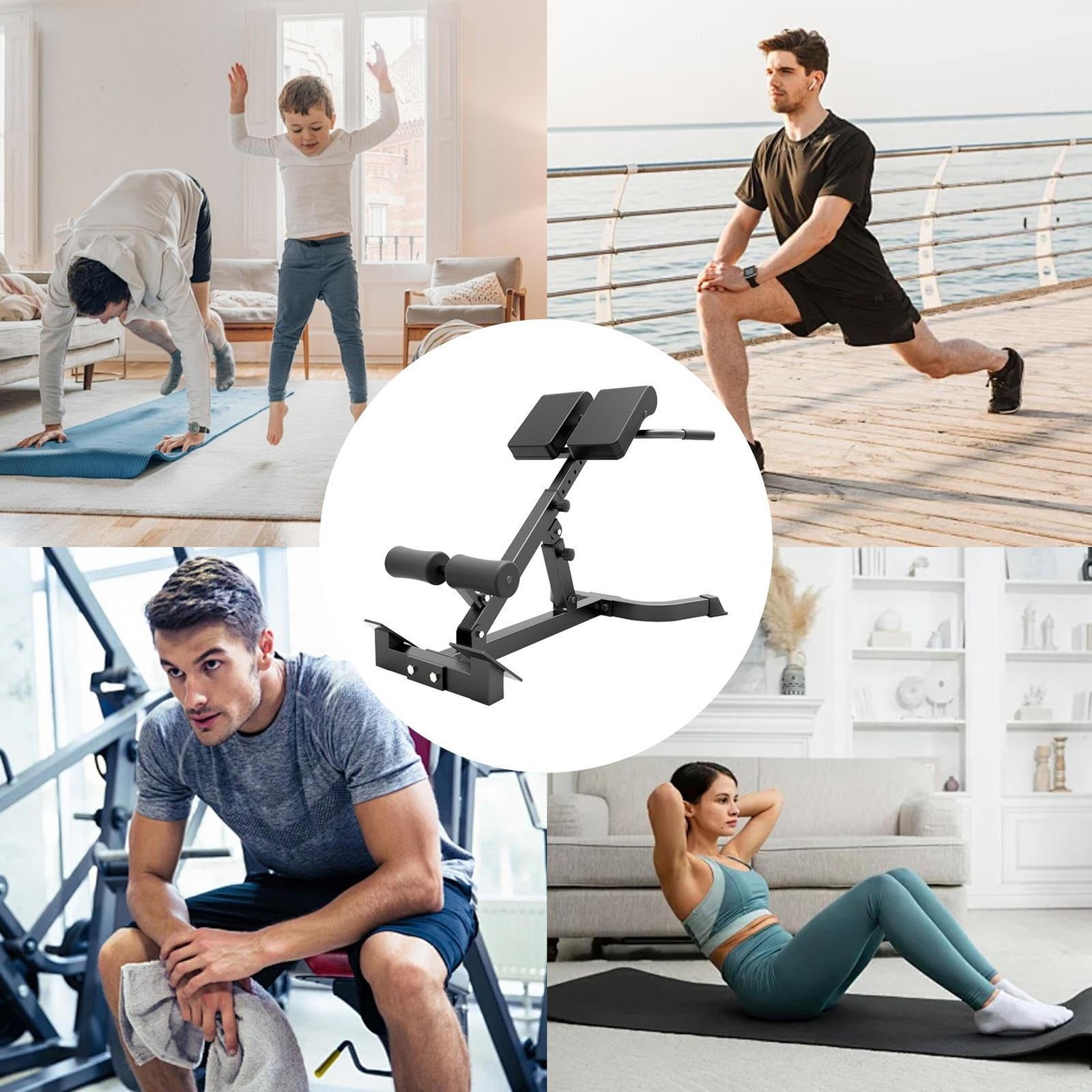 Roman Chair, Back Hyperextension Roman Chair Abdominal Exercise, Extension Bench