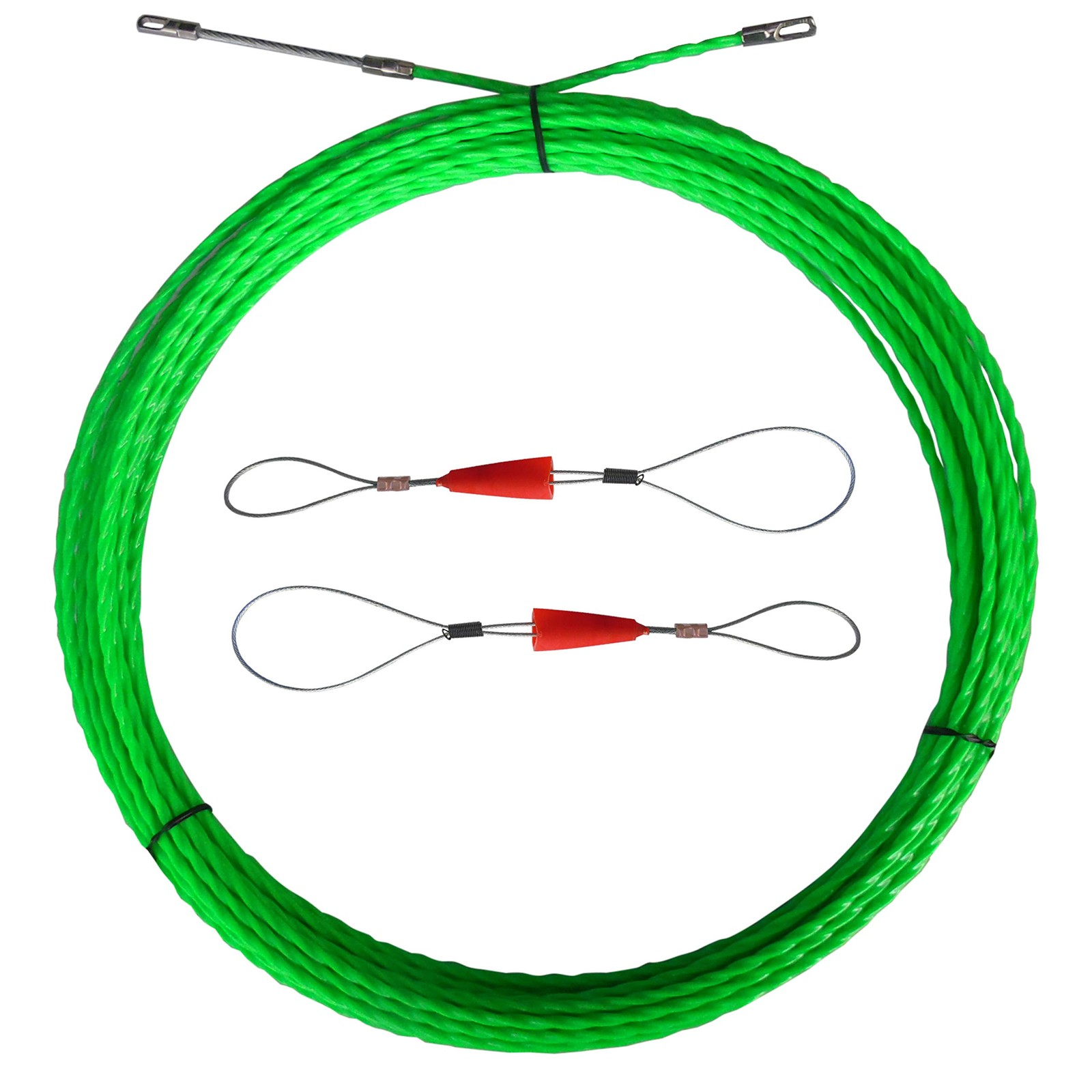 Aewio 20m Electrical Wire Cable Fish Tape Threader Wire Puller for Pulling Wi...