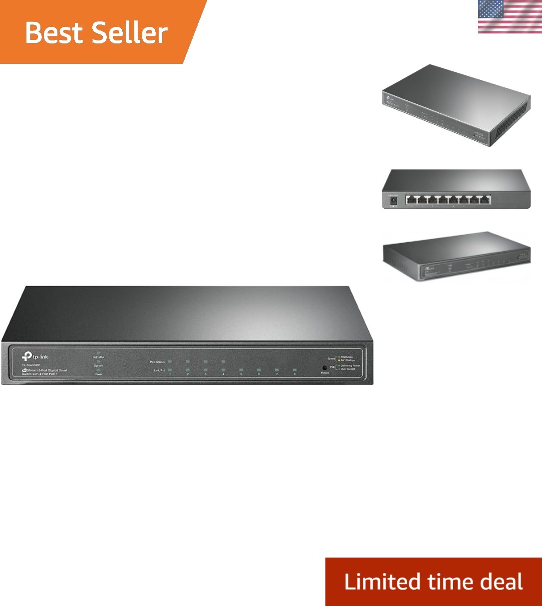 Jetstream 8-Port Smart PoE Switch with Omada SDN - Enhanced Network Security