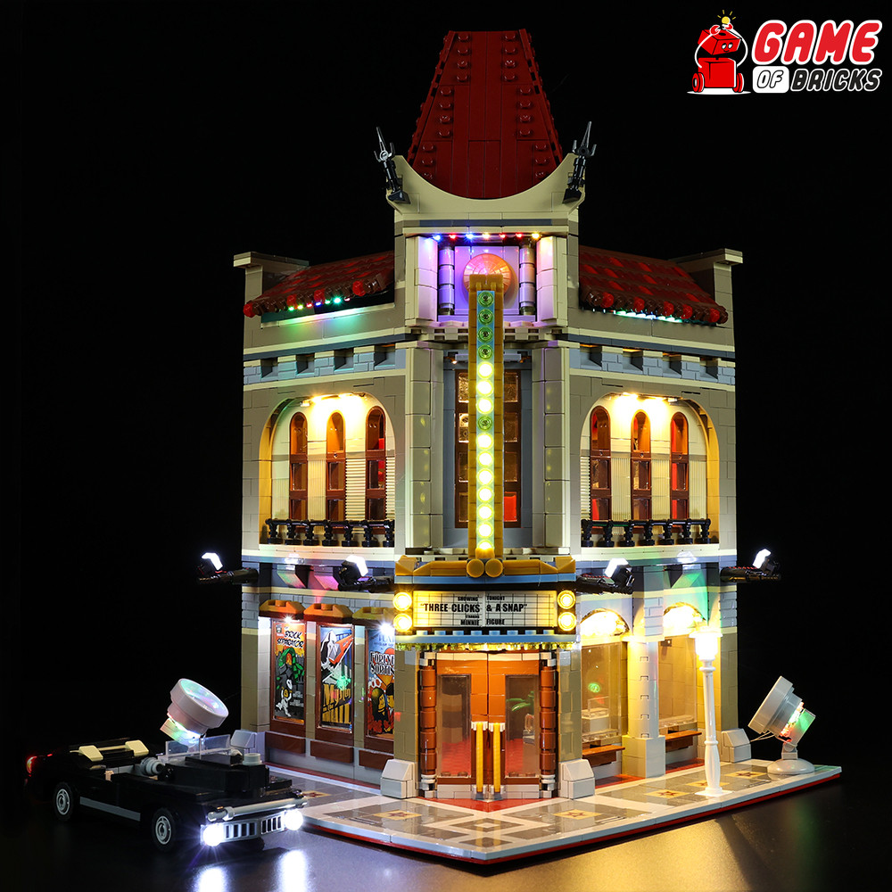 LED Light Kit for Palace Cinema - Compatible with LEGO® 10232 Set