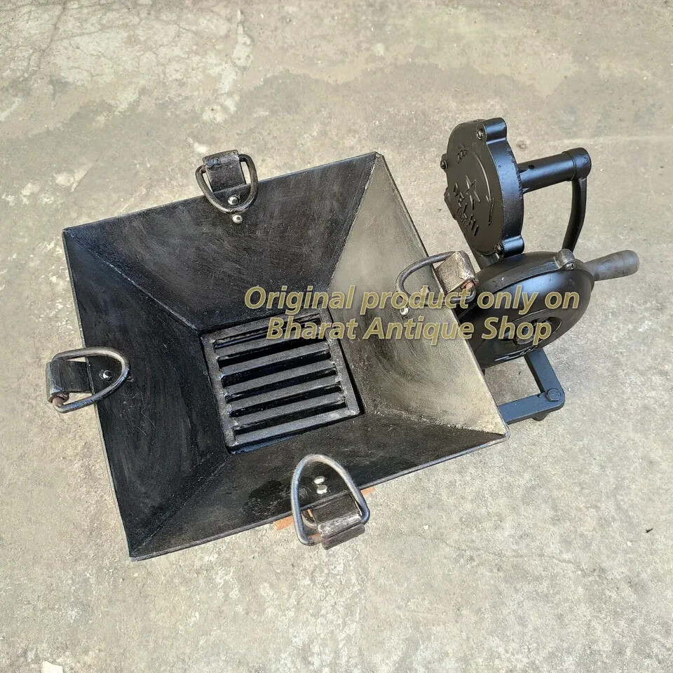 Squire Forge Furnace With Hand Blower Pedal Type Handle Working Functional Tool