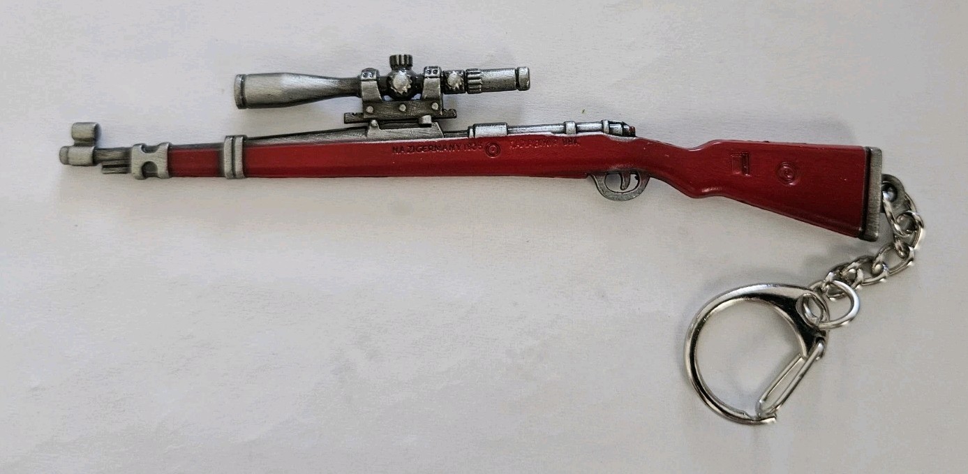 NWOT 7•92-57mm MAUSERGEWEHR98 BOLTACTION RIFLE NAZI GERMANY 1935 Keychain