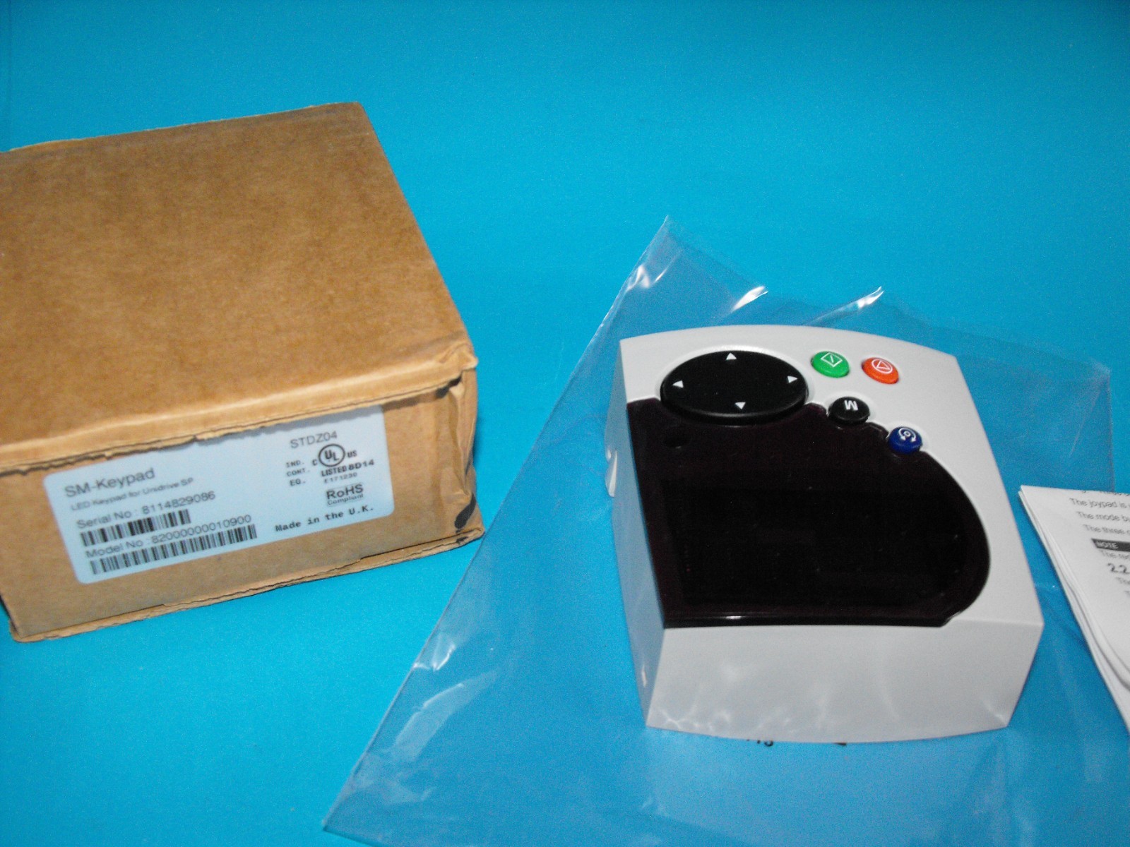 Control Techniques SM-Keypad.KEYPAD FOR UNIDRIVE SP.STDZ04.SER.N.8114829086.NEW