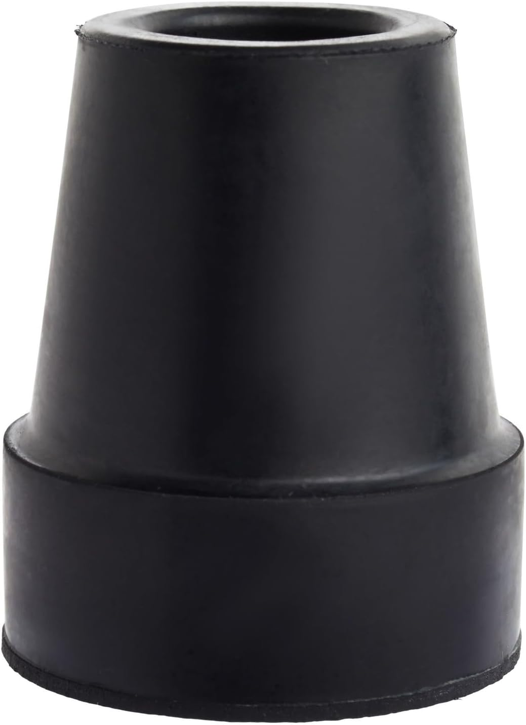 6 Pack Replacement Rubber Cane Tips for Canes, Walking Sticks, Walkers (Black, 3