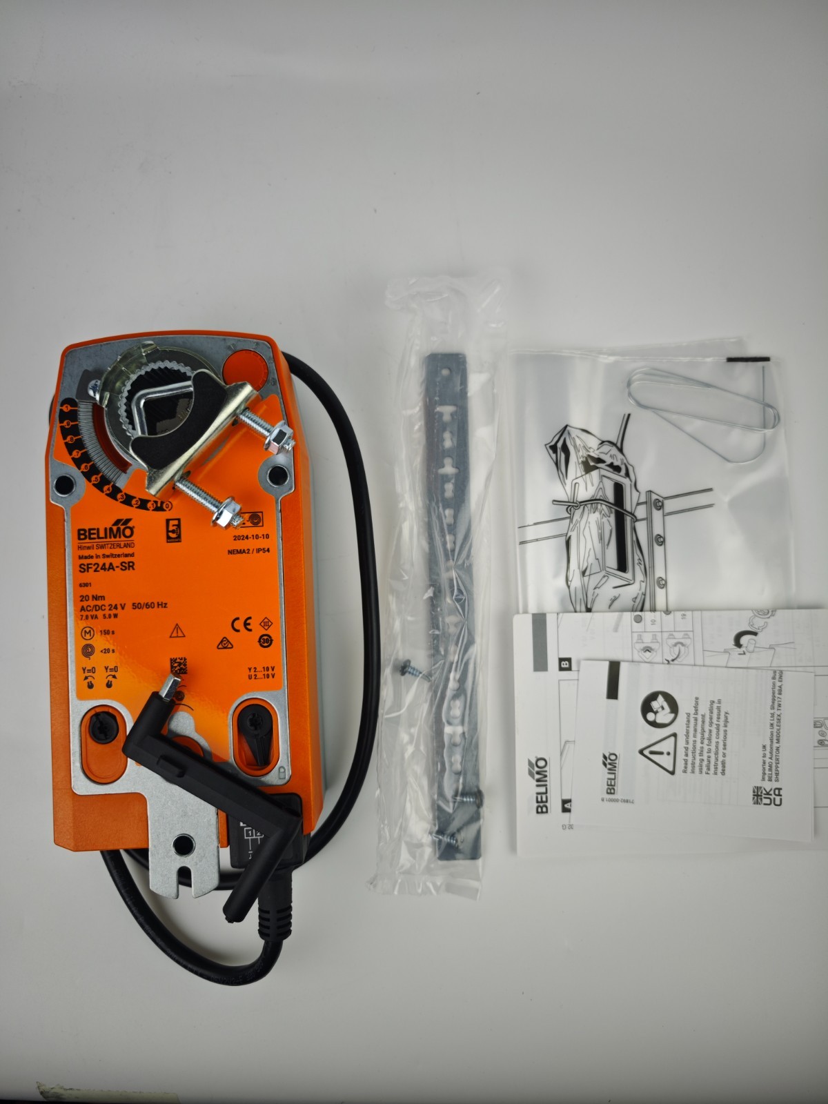 BELIMO Fail-Safe actuator SF24A-SR for controlling dampers in HVAC applications