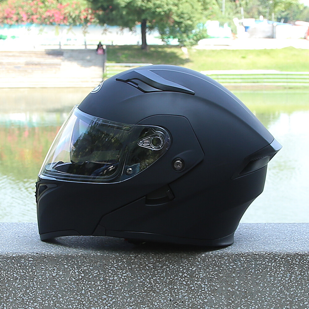 Motorcycle DOT Full Face ADULT Helmet Modular Dual Visor Street Bike MX ATV UTV
