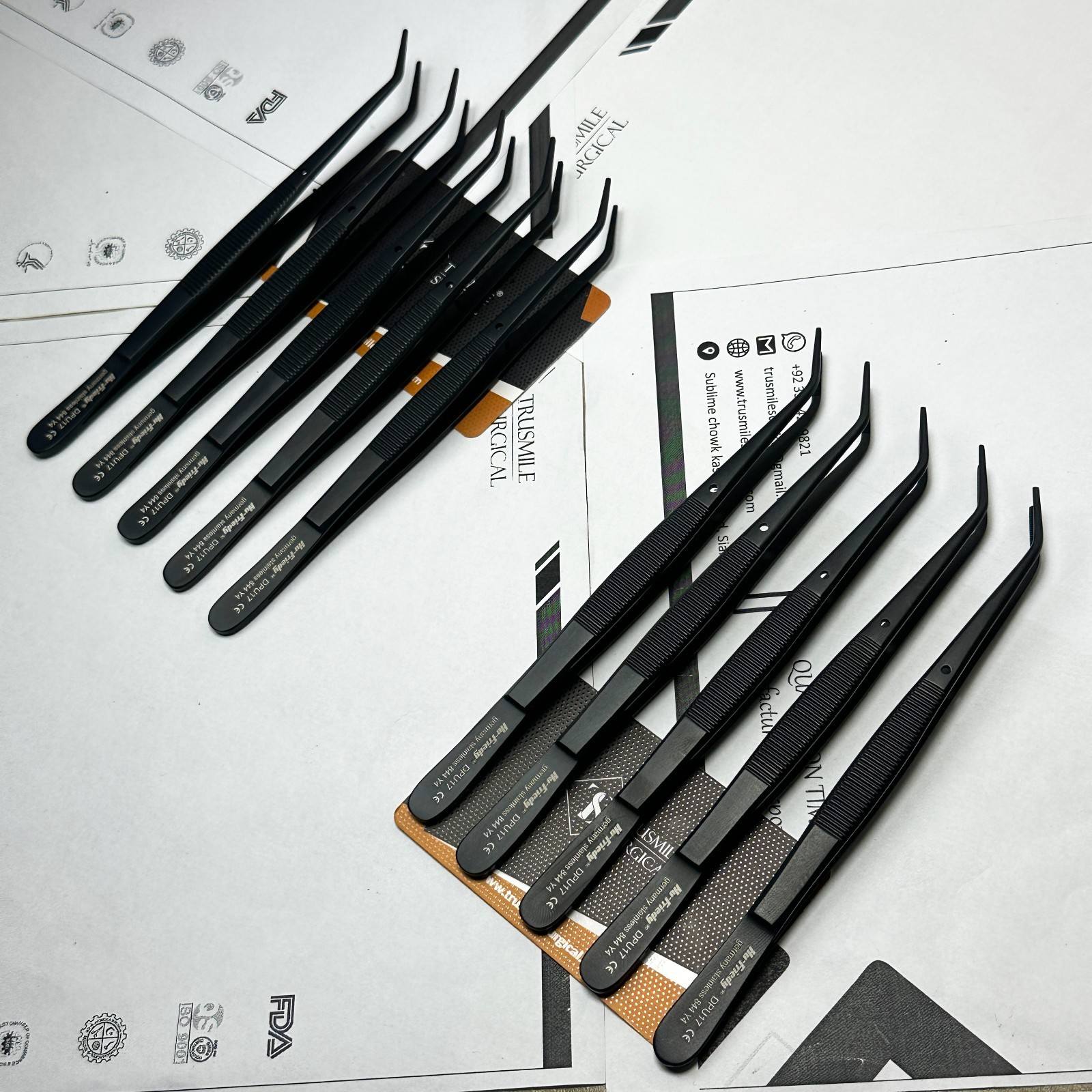 Hu-Friedy Utility Pick Up DPU17 Dental Dressing Plier Lot of 10 Pcs