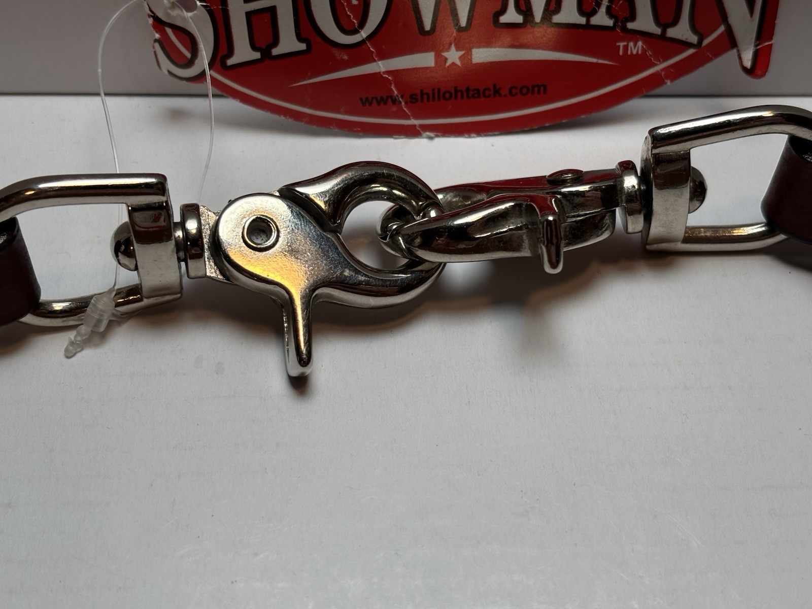 New Showman Glitter Overlay Leather Wither Strap